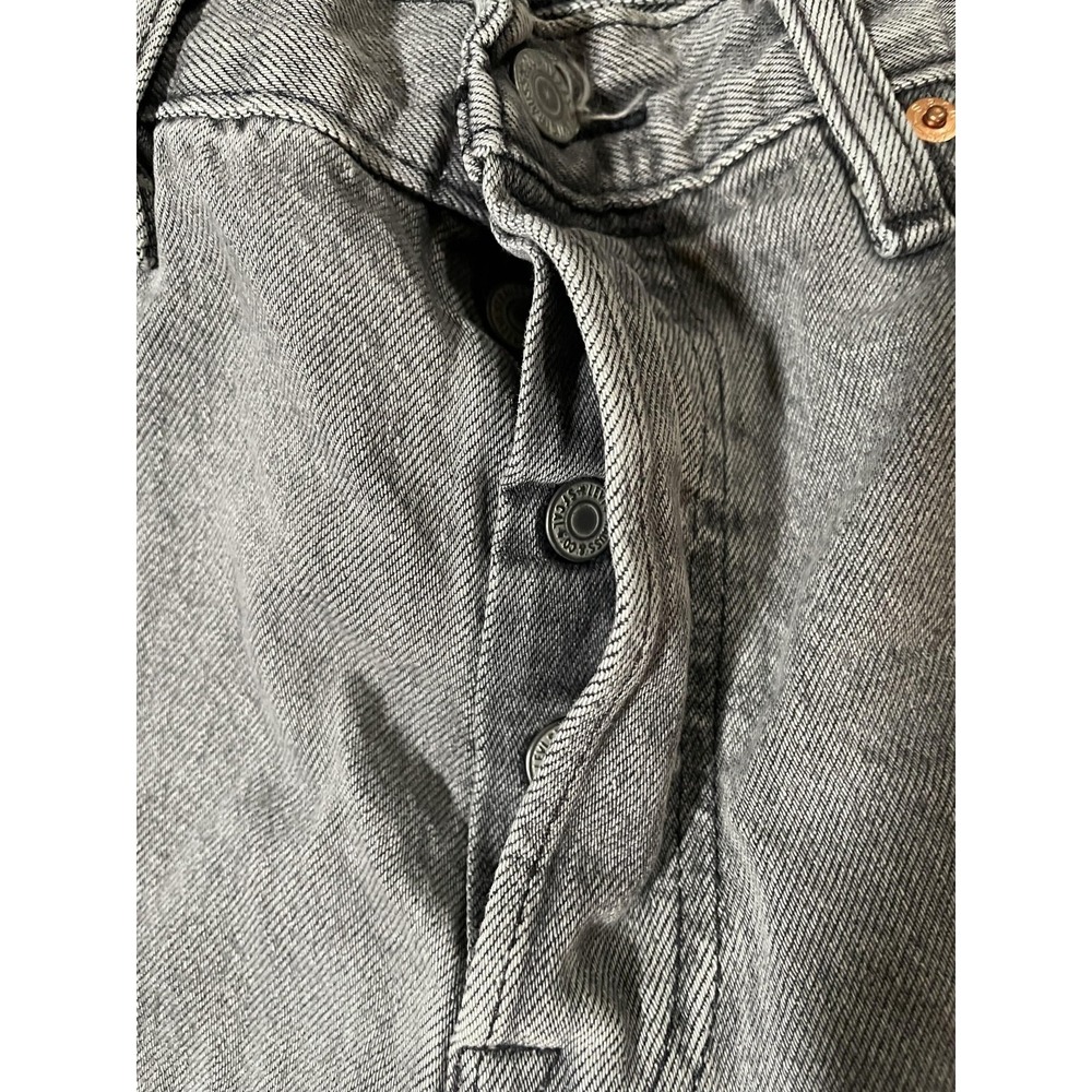 Levis 501 93 Jeans Mens 30x32 Gray Levi's Premium Button Fly Denim Straight Leg - Picture 3 of 12